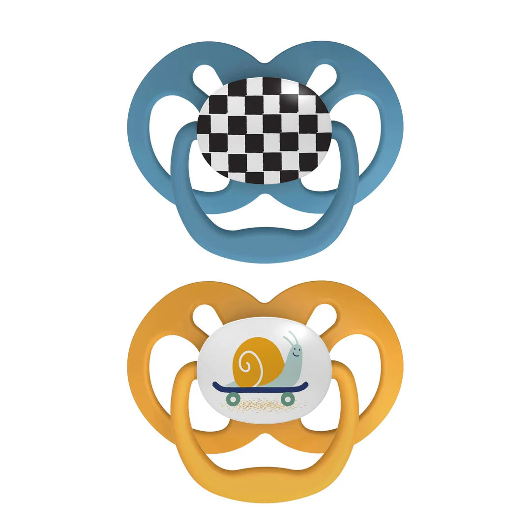 Advantage Pacifiers, Stage 2, Blue, 2 Packs (6-18m)