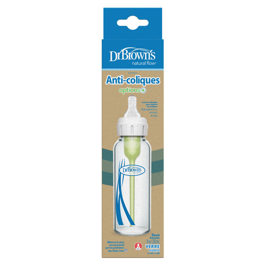Narrow options+ glass bottle 250 ML,single