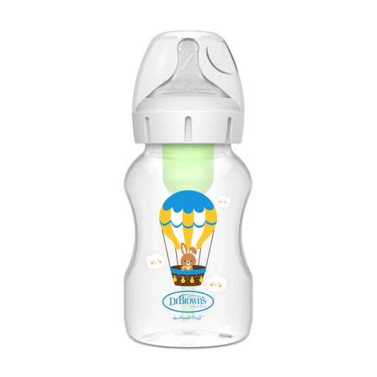 Wide-Neck OP+ Bottle 330ml w/ Level 2 Nipple 3m+