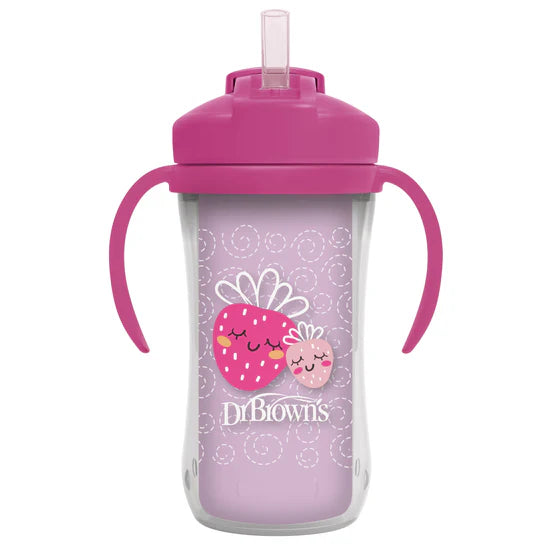 Insulated straw cups 300 ml 12m+