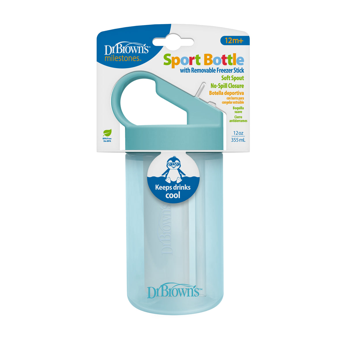 Sport Bottle 355ml With Freezer Stick