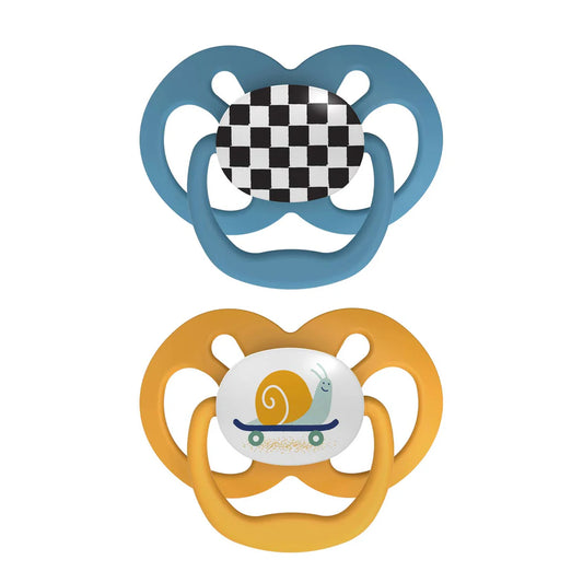 Advantage Pacifiers, Stage 2, Blue, 2 Packs (6-18m)
