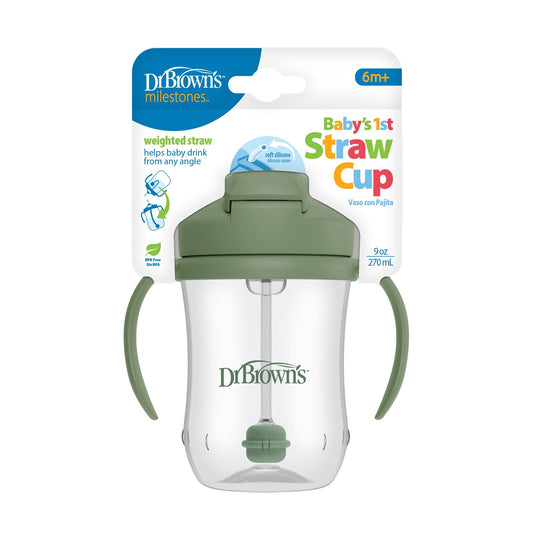 Baby First straw cup 270 ml , green