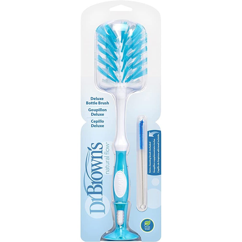 Deluxe Soft Touch Bottle Brush Blue