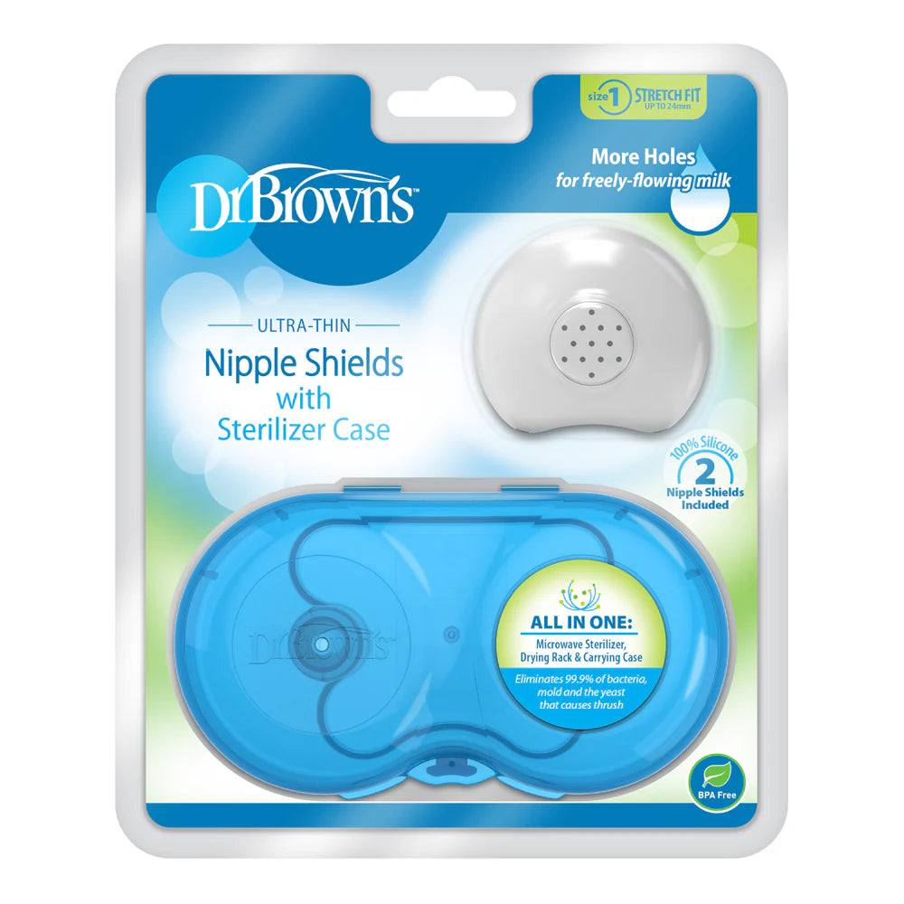 Nipple shields + Sterilizer Case (2pcs)