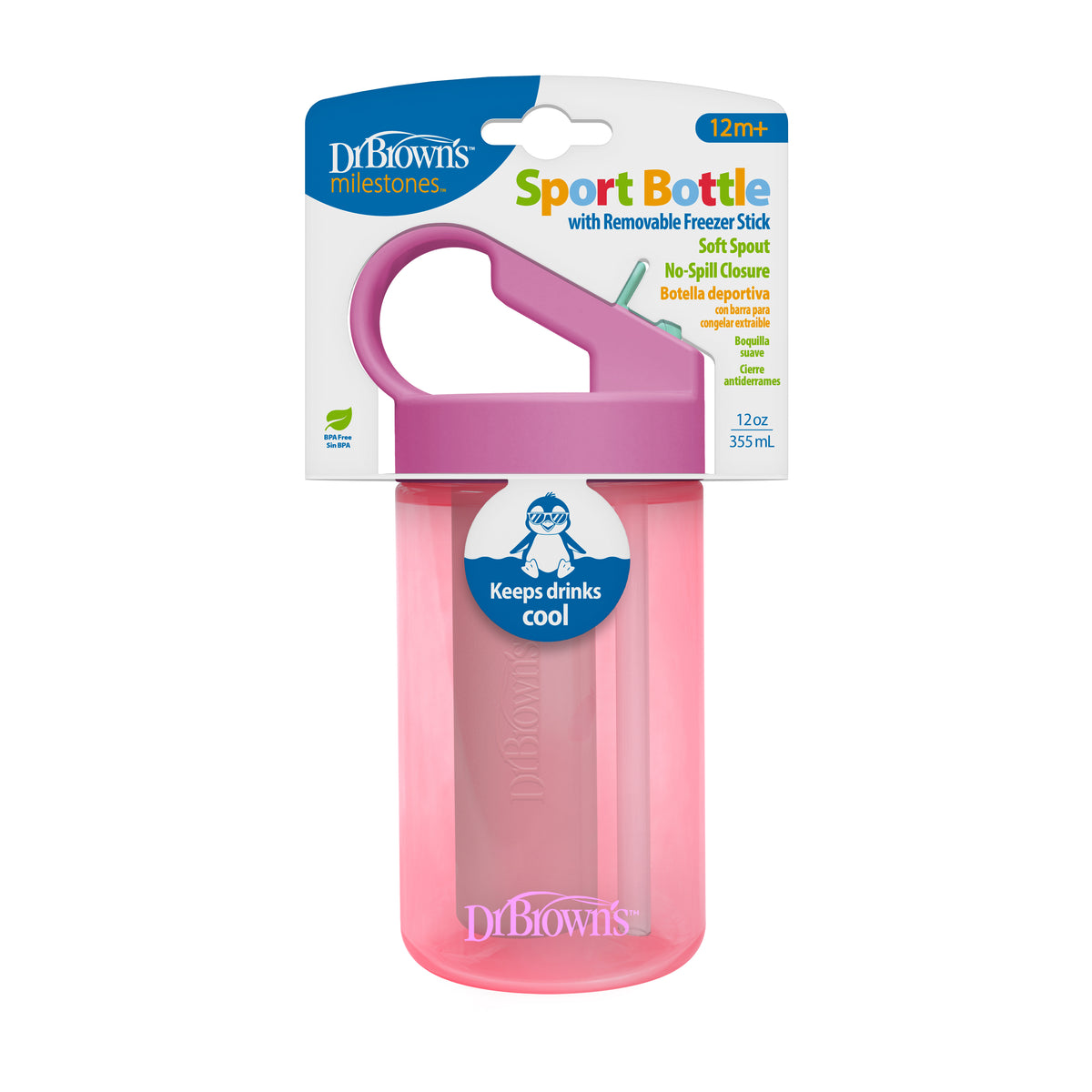 Sport Bottle 355ml With Freezer Stick