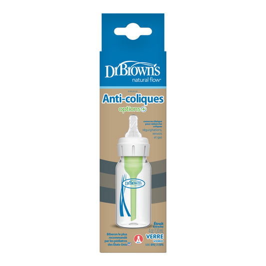 Narrow options+ glass bottle 120 ML,single