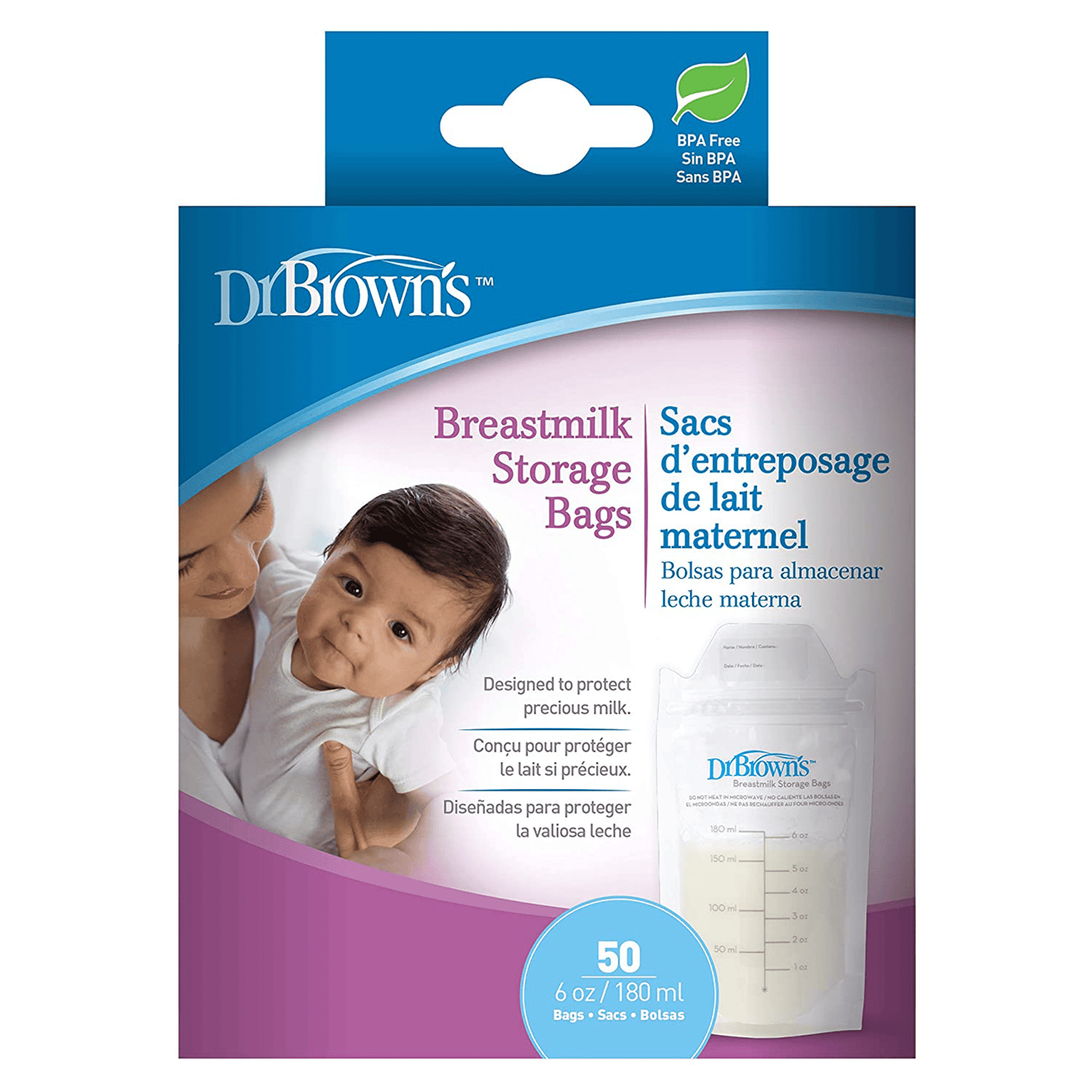 Breast Milk Storage, 50 Bags