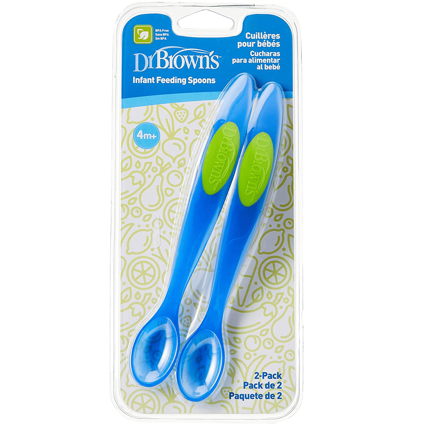 INFANT FEEDING SPOON 2-PACKS, Blue 4m+