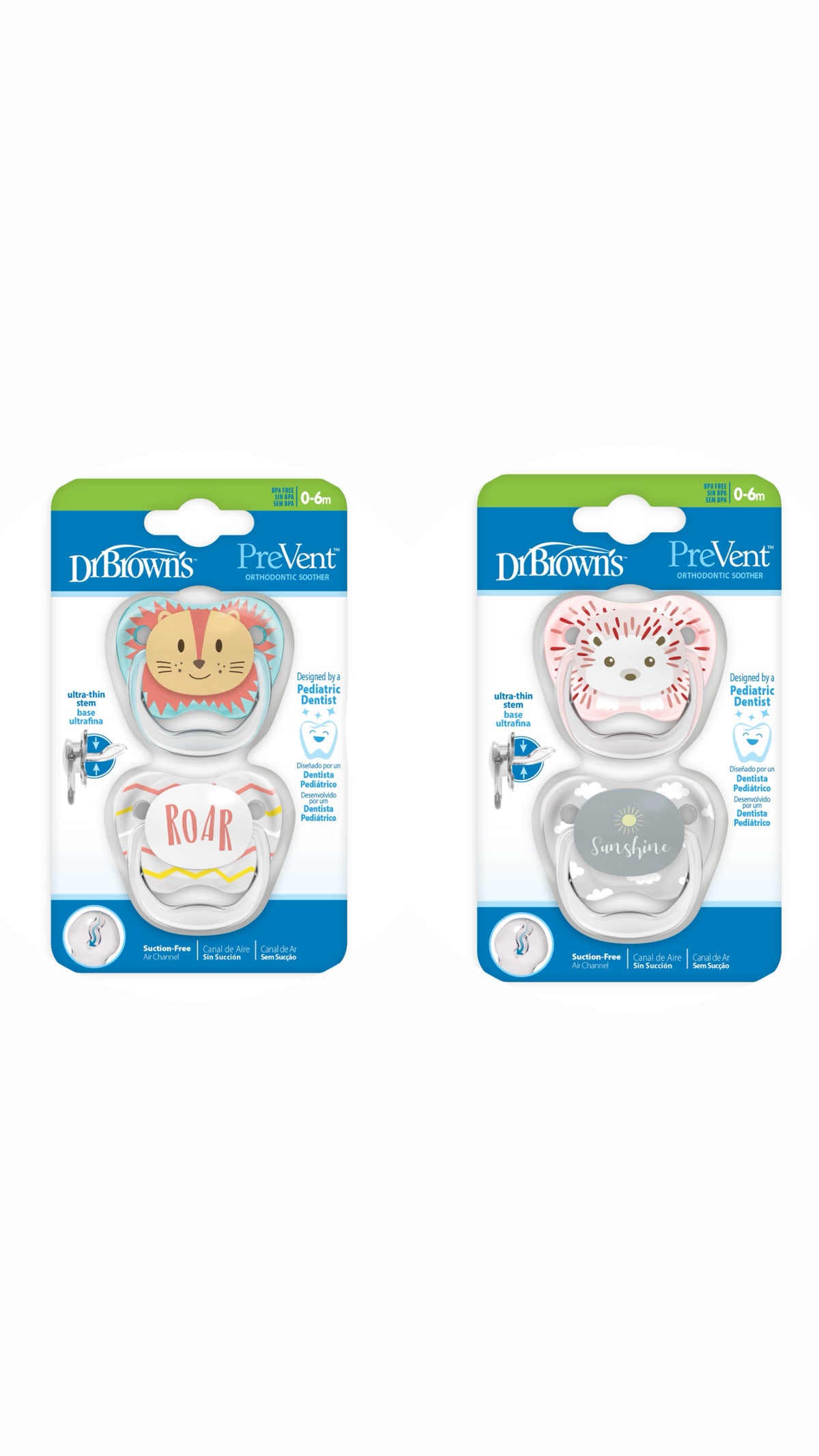 Prevent Pacifier 0-6m (2packs)