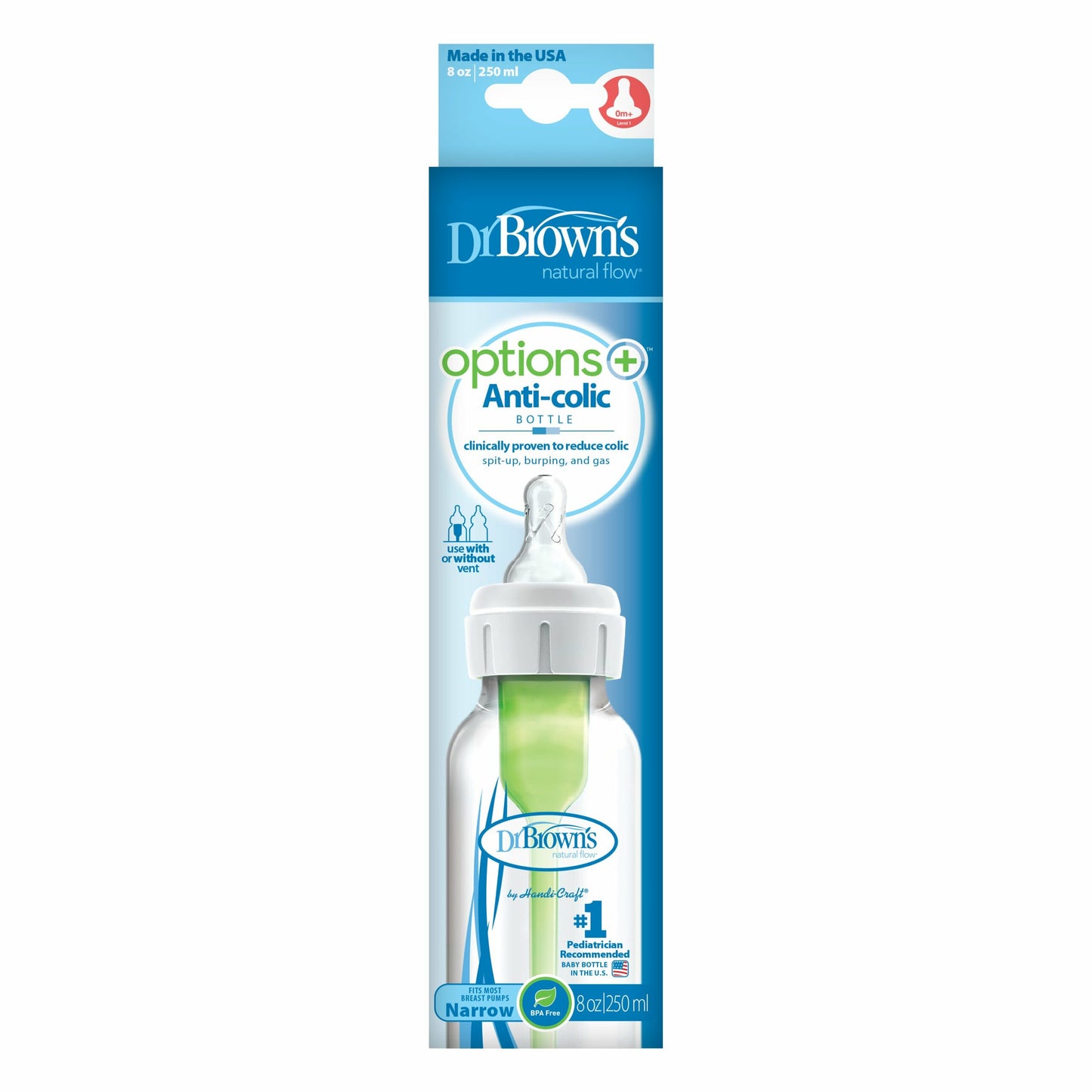 8OZ/250ML PP OPTIONS+ NARROW BOTTLE SINGLE