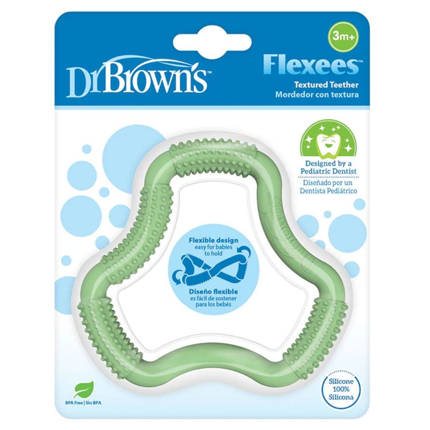 Flexees texture teether - green