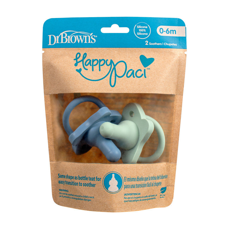 Happi-Paci 0-6 stage 1, Blue/Green 2 packs