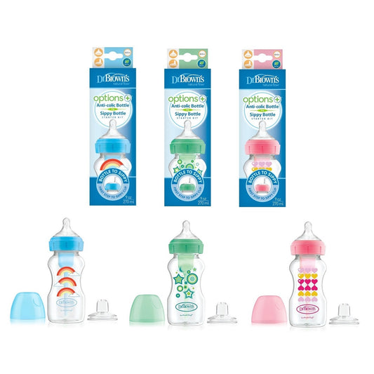 Wide-Neck Options+ sippy bottles