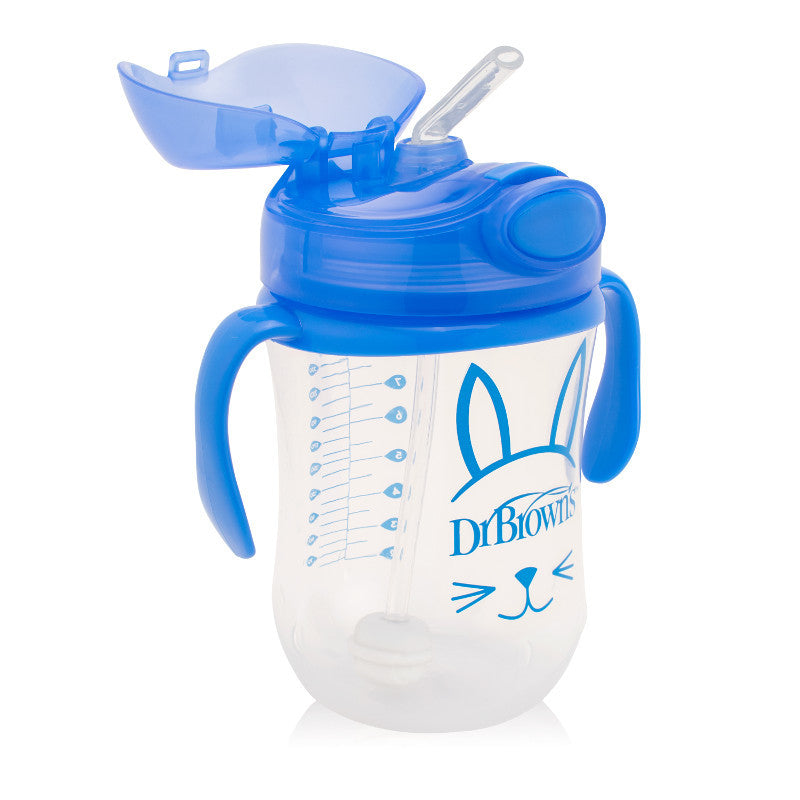 9OZ/270ML BABY'S FIRST STRAW CUP-PINK/BLUE (6M+)