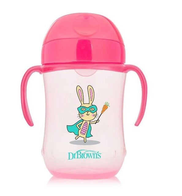 9OZ/270ML Soft-Spout Toddler cup W/Handles-(9M+)