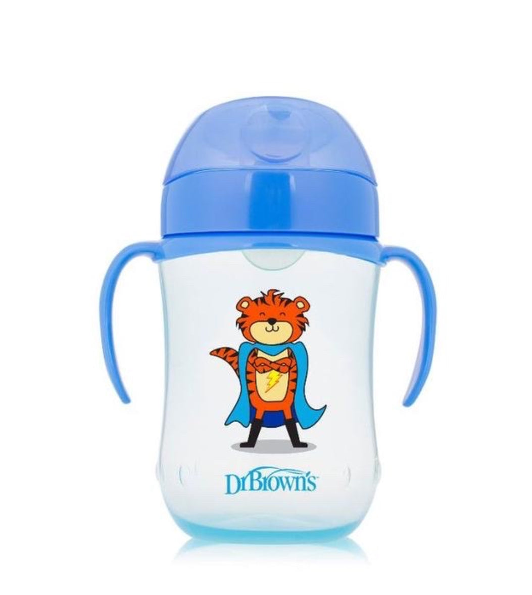 9OZ/270ML Soft-Spout Toddler cup W/Handles-(9M+)